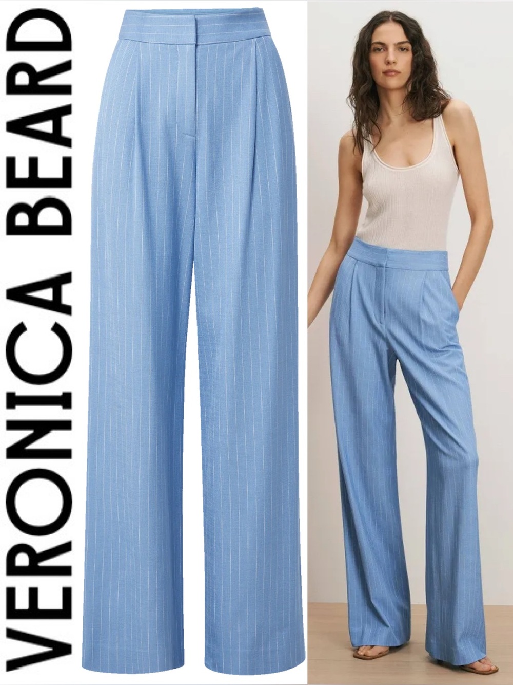 Veronica Beard Heyser Wide-leg Pant